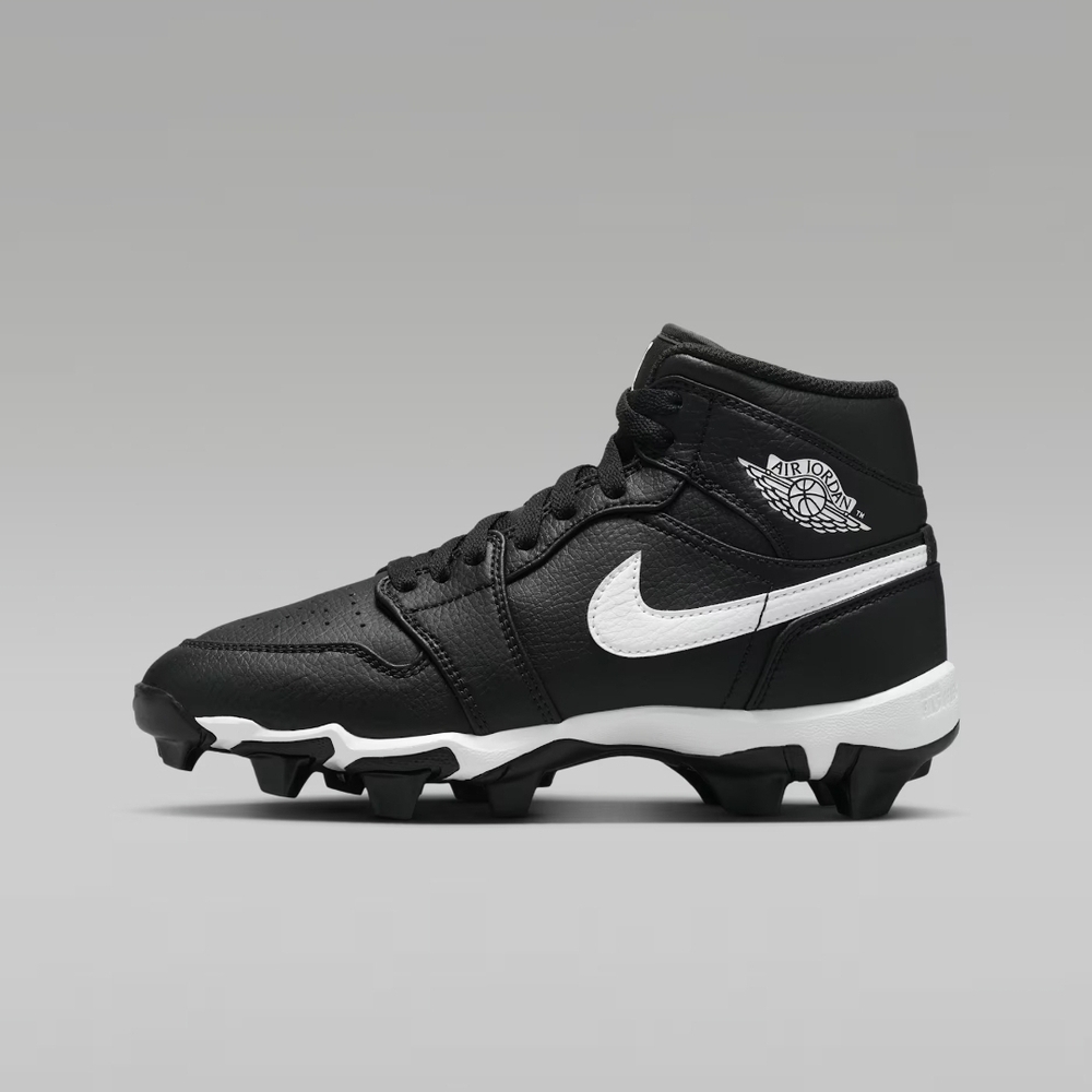 Nike Kids Black and White Sneakers Baseball Cleats - Picture 5 of 5
